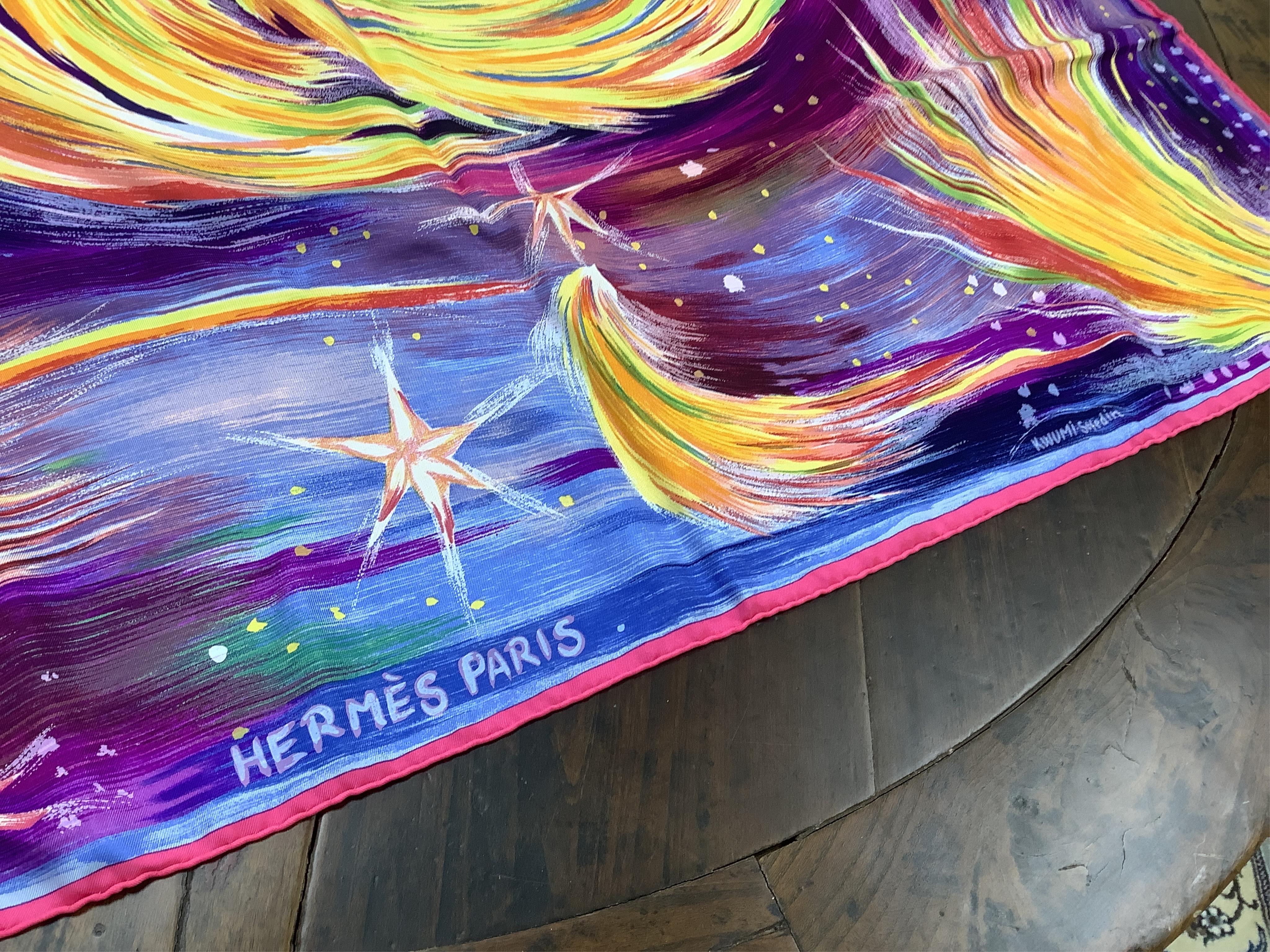 Two Hermes scarves, boxed